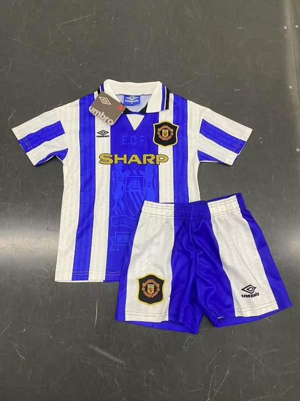 Manchester United 1994/96 Kids Third Soccer Jersey And Shorts