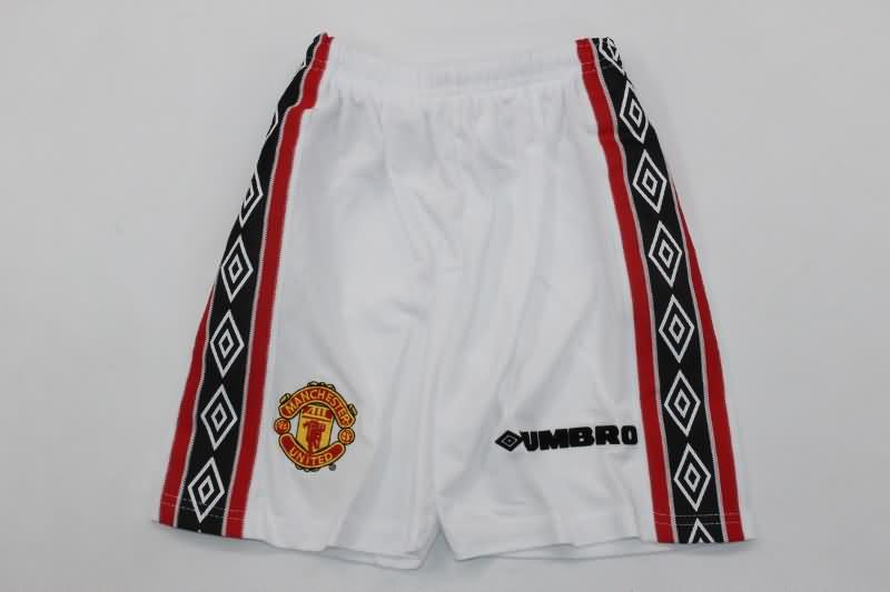 Manchester United 1998/00 Kids Home Soccer Jersey And Shorts