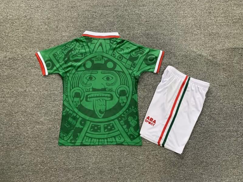 Mexico 1998 Kids Home Soccer Jersey And Shorts