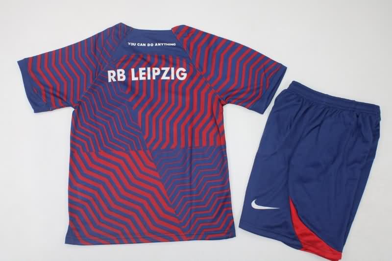 RB Leipzig 23/24 Kids Away Soccer Jersey And Shorts