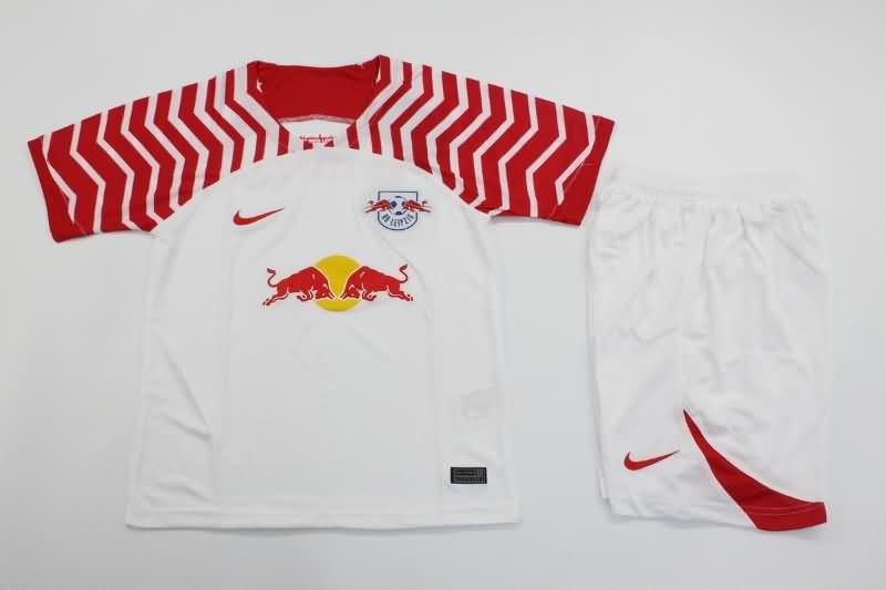 RB Leipzig 23/24 Kids Home Soccer Jersey And Shorts