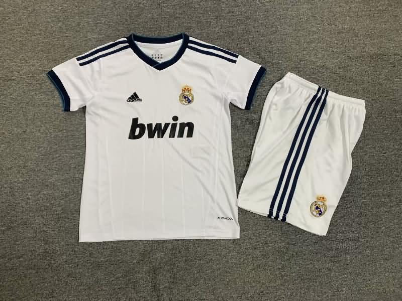 Real Madrid 12/13 Kids Home Soccer Jersey And Shorts