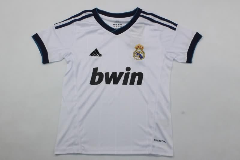 Real Madrid 12/13 Kids Home Soccer Jersey And Shorts