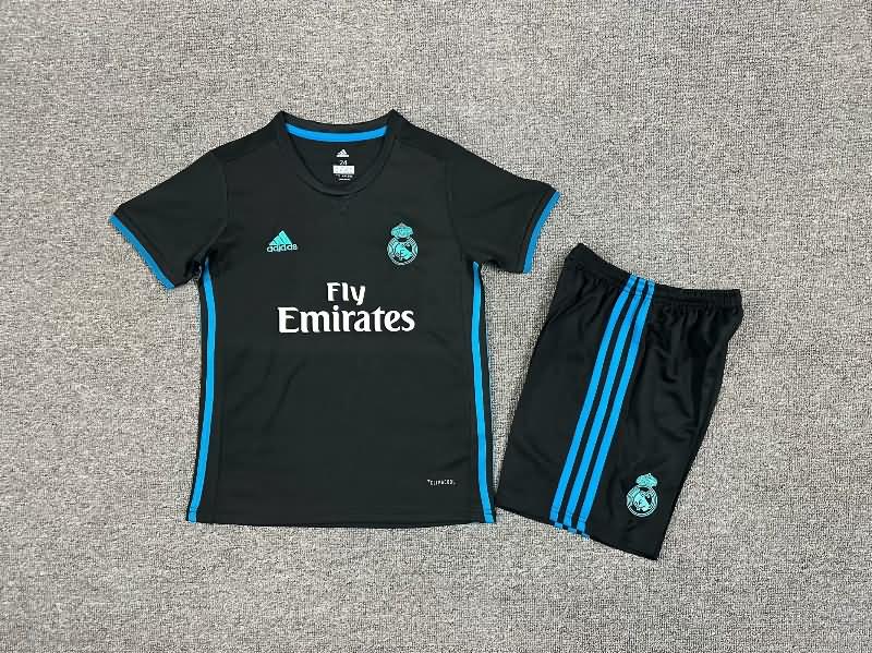 Real Madrid 17/18 Kids Away Soccer Jersey And Shorts