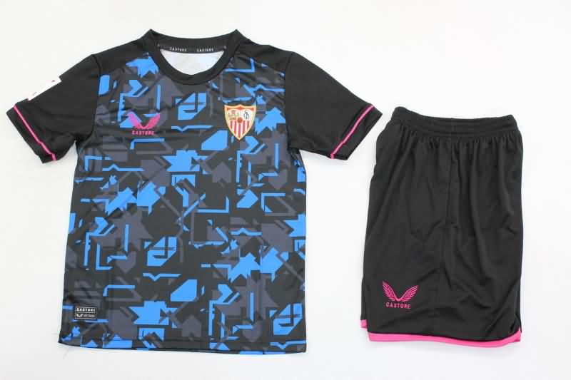 Sevilla 23/24 Kids Third Soccer Jersey And Shorts