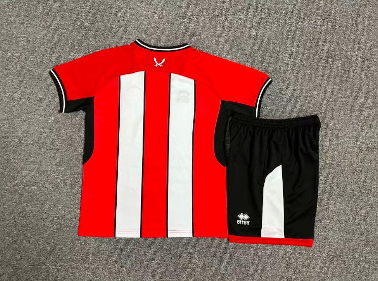 Sheffield United 23/24 Kids Home Soccer Jersey And Shorts