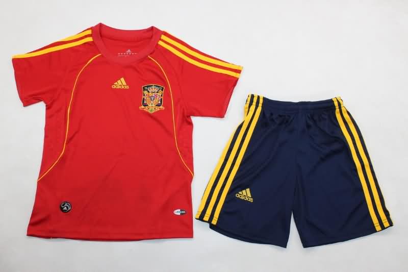 Spain 2008 Kids Home Soccer Jersey And Shorts