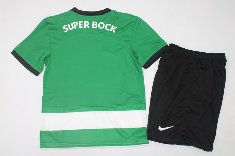 Sporting Lisbon 23/24 Kids Home Soccer Jersey And Shorts