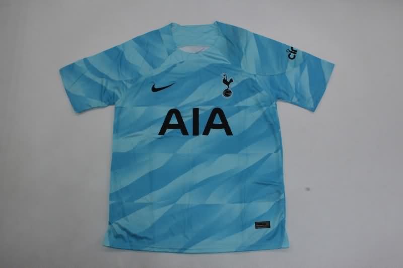 Tottenham Hotspur 23/24 Kids Goalkeeper Blue Soccer Jersey And Shorts