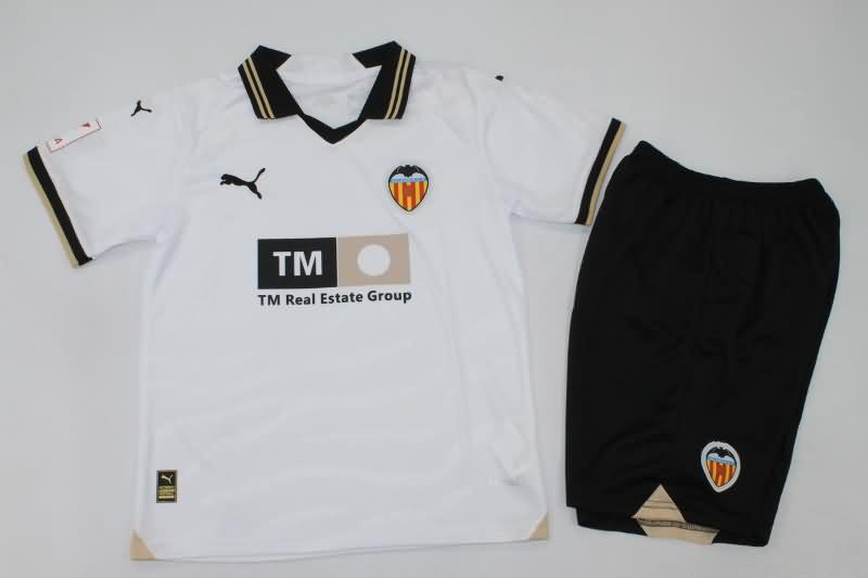 Valencia 23/24 Kids Home Soccer Jersey And Shorts