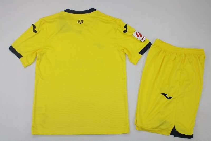 Villarreal 23/24 Kids Home Soccer Jersey And Shorts