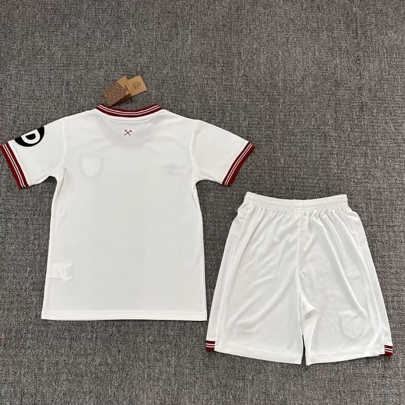 West Ham 23/24 Kids Away Soccer Jersey And Shorts