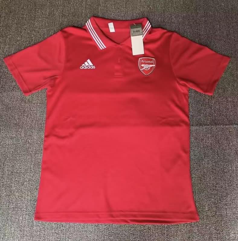 AAA(Thailand) Arsenal 23/24 Red Polo Soccer T-Shirt