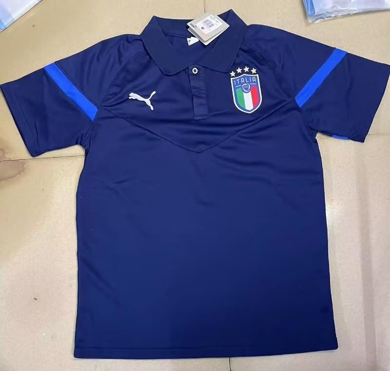 AAA(Thailand) Italy 2023 Dark Blue Polo Soccer T-Shirt