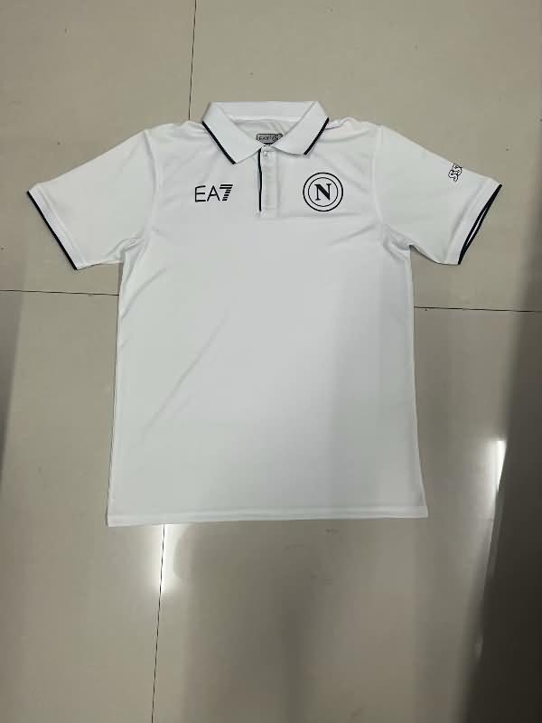 AAA(Thailand) Napoli 23/24 White Polo Soccer T-Shirt