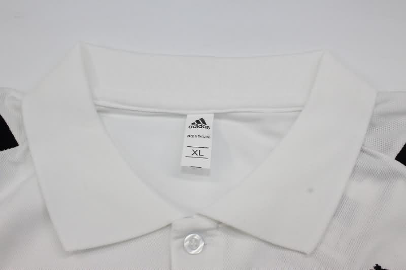 AAA(Thailand) Real Madrid 23/24 White Polo Soccer T-Shirt 04