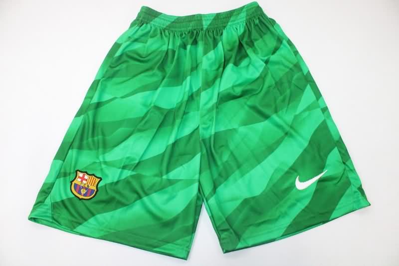 AAA(Thailand) Barcelona 23/24 Goalkeeper Green Soccer Shorts