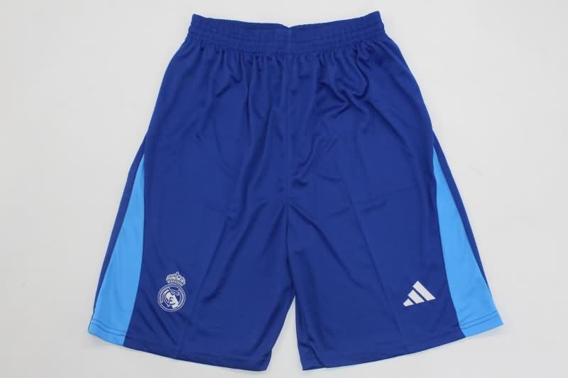 AAA(Thailand) Real Madrid 2023/24 Goalkeeper Blue Soccer Shorts