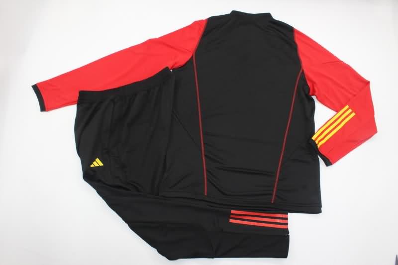 AAA(Thailand) AS Roma 23/24 Black Soccer Tracksuit
