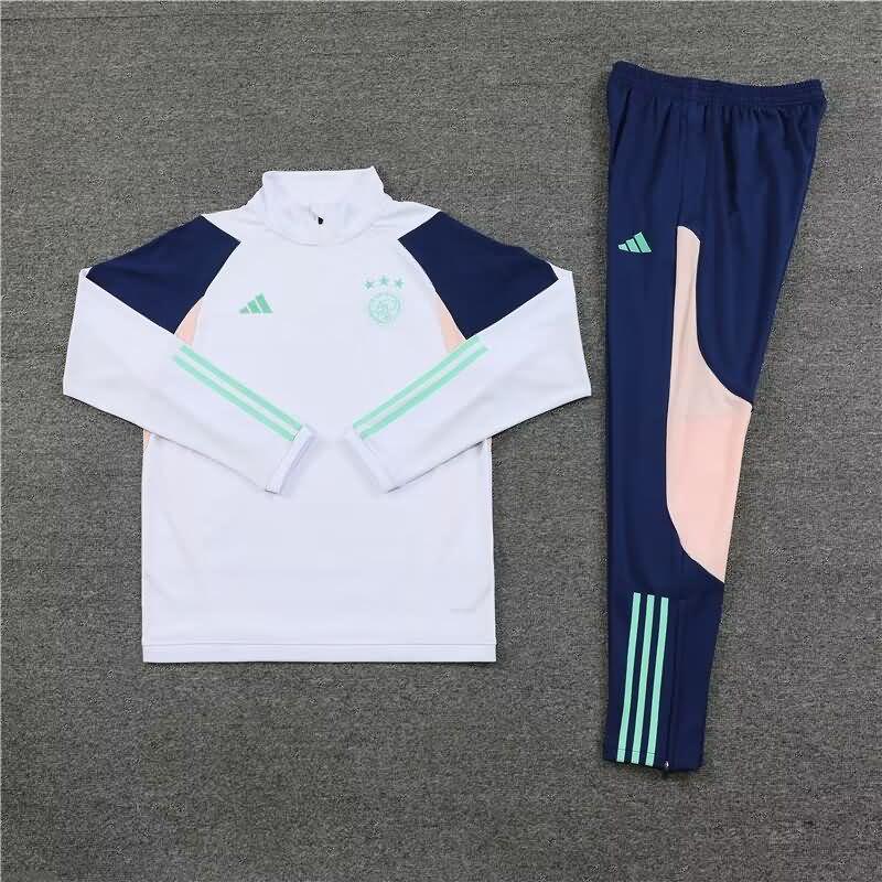AAA(Thailand) Ajax 23/24 White Soccer Tracksuit