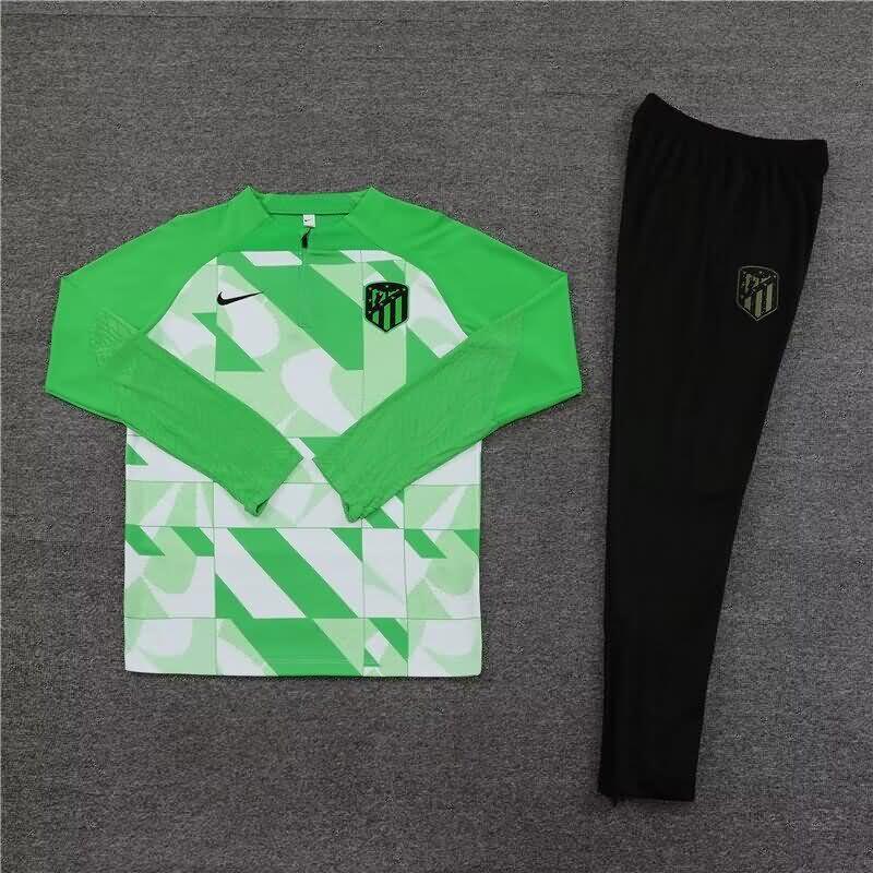 AAA(Thailand) Atletico Madrid 23/24 Green Soccer Tracksuit
