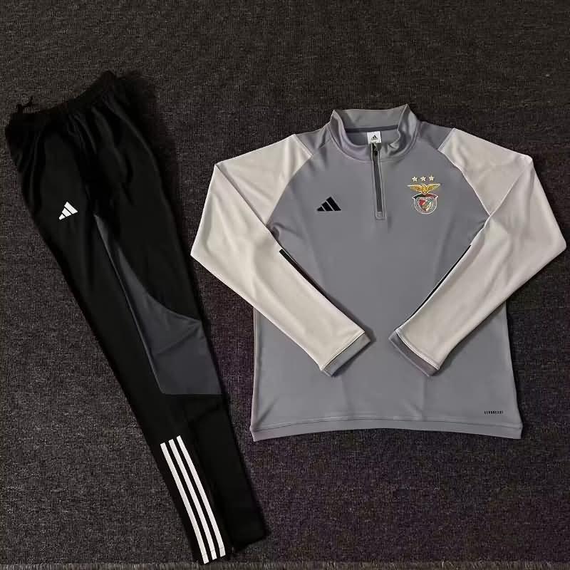 AAA(Thailand) Benfica 23/24 Grey Soccer Tracksuit
