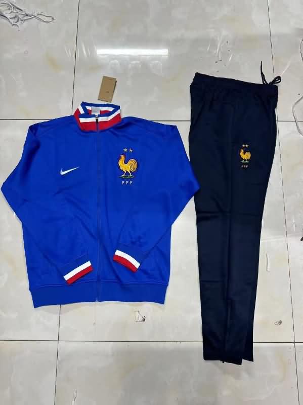 AAA(Thailand) France 2024 Blue Soccer Tracksuit