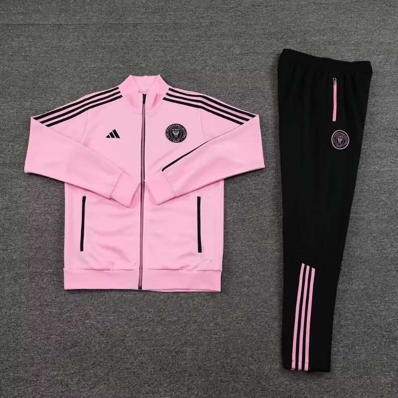 AAA(Thailand) Inter Miami 2023 Pink Soccer Tracksuit 02