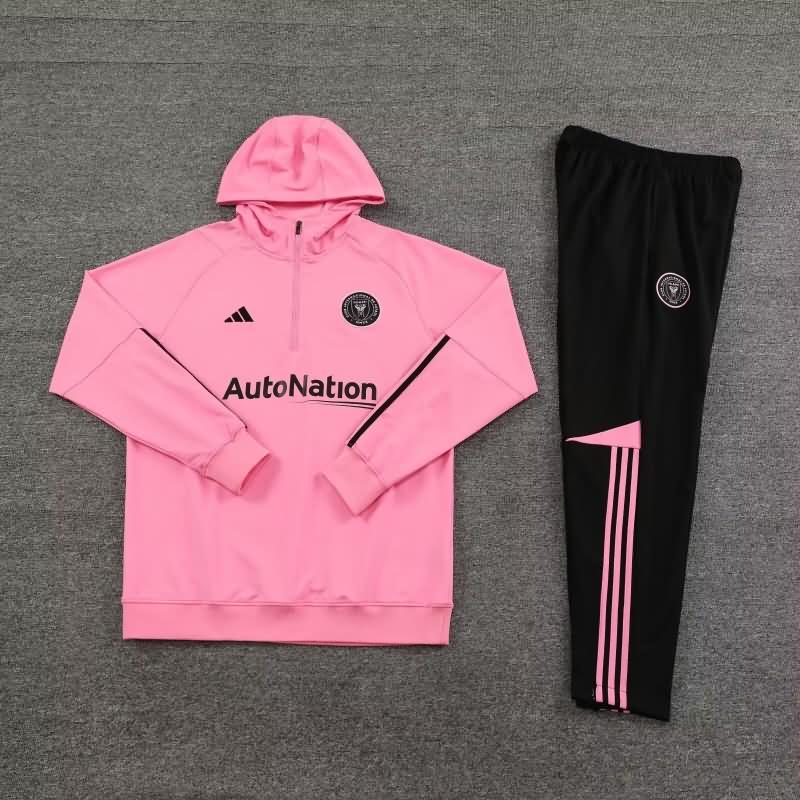 AAA(Thailand) Inter Miami 2023 Pink Soccer Tracksuit 03