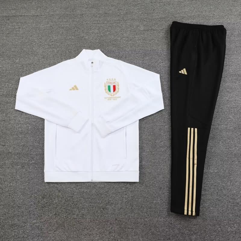 AAA(Thailand) Italy 2023 White Soccer Tracksuit 05