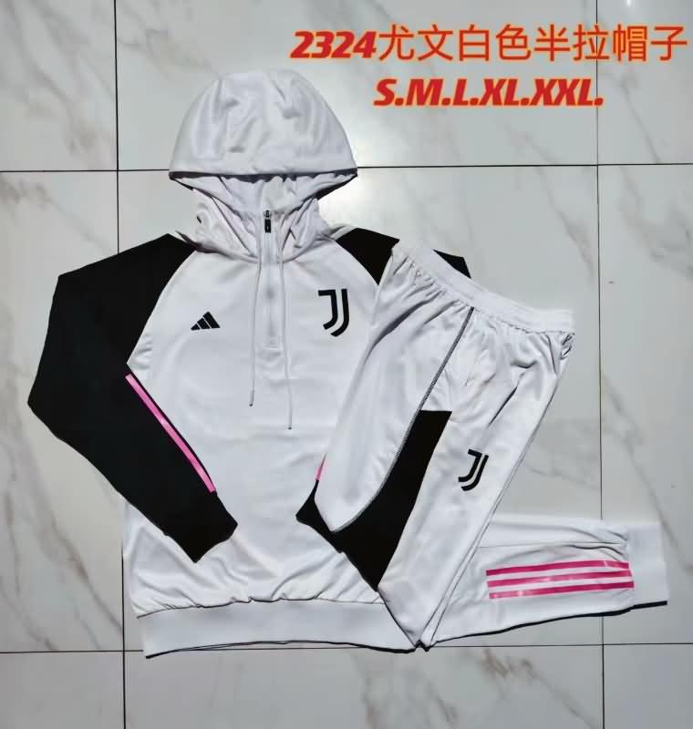 AAA(Thailand) Juventus 23/24 White Soccer Tracksuit 03