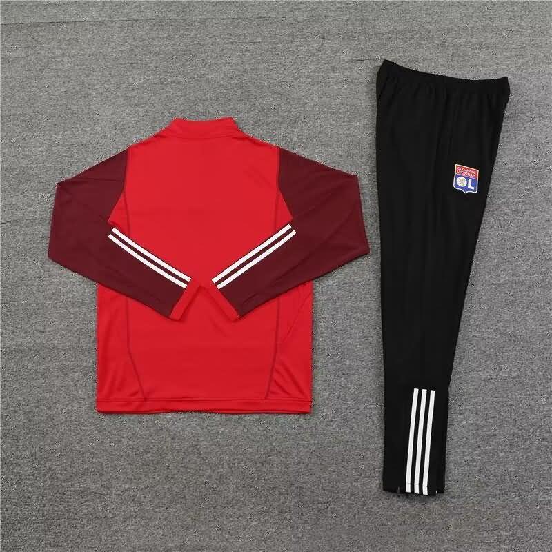 AAA(Thailand) Lyon 23/24 Red Soccer Tracksuit