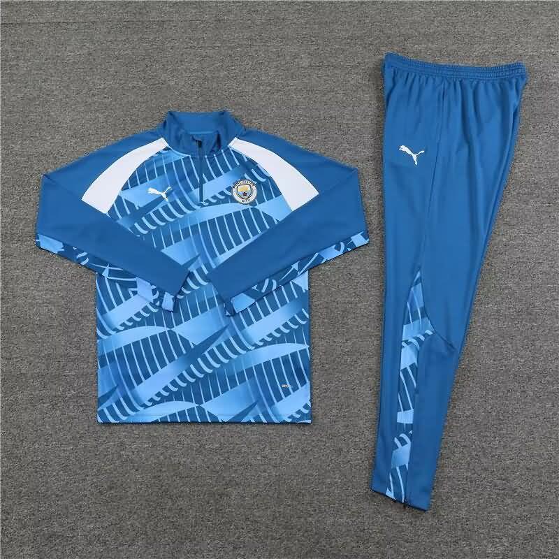 AAA(Thailand) Manchester City 23/24 Blue Soccer Tracksuit