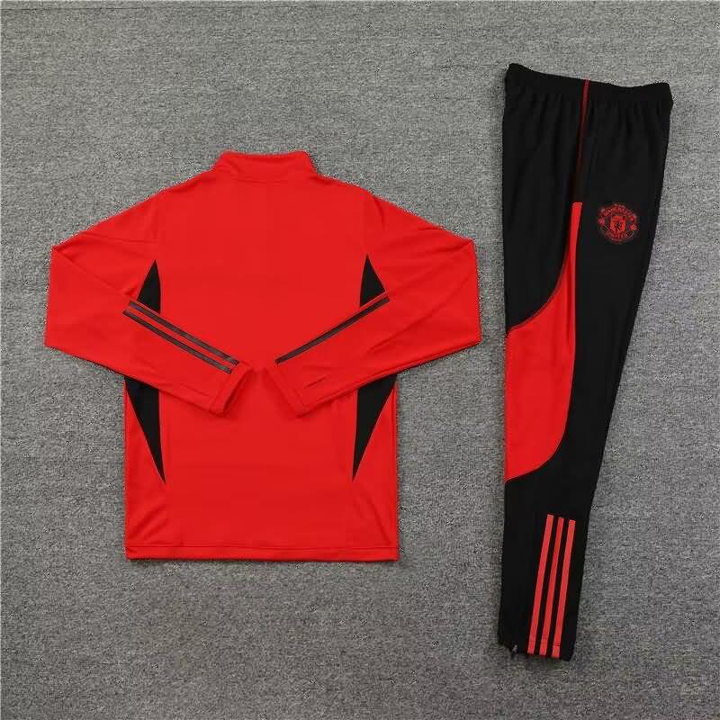 AAA(Thailand) Manchester United 23/24 Red Soccer Tracksuit