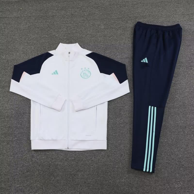 AAA(Thailand) Marseilles 23/24 White Soccer Tracksuit