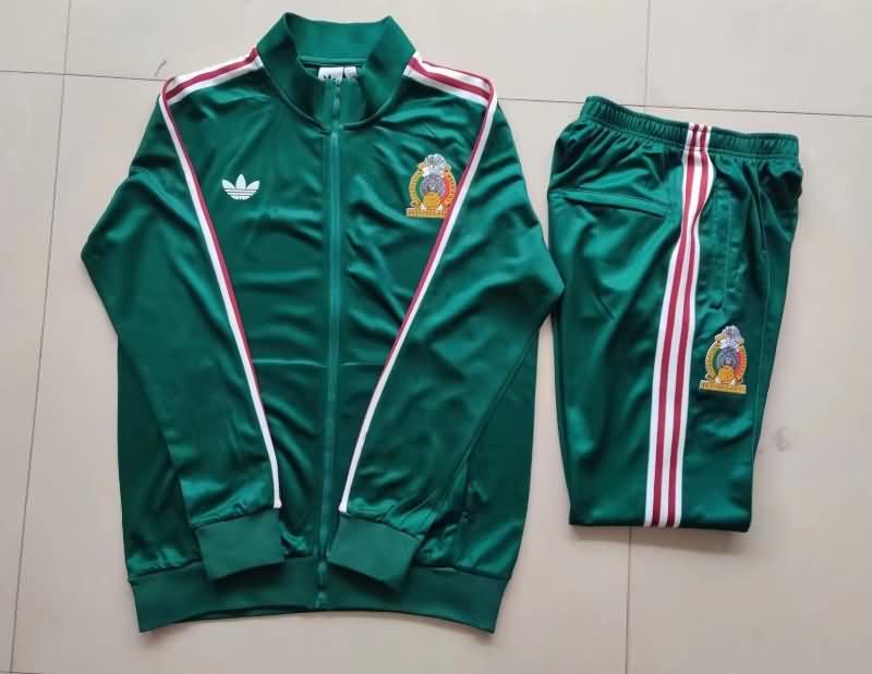 AAA(Thailand) Mexico 2023 Green Soccer Tracksuit 02
