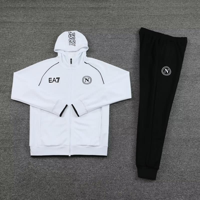 AAA(Thailand) Napoli 23/24 White Soccer Tracksuit 03