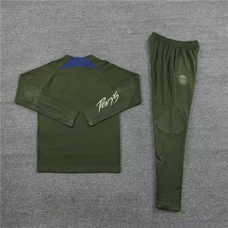 AAA(Thailand) PSG 23/24 Green Soccer Tracksuit
