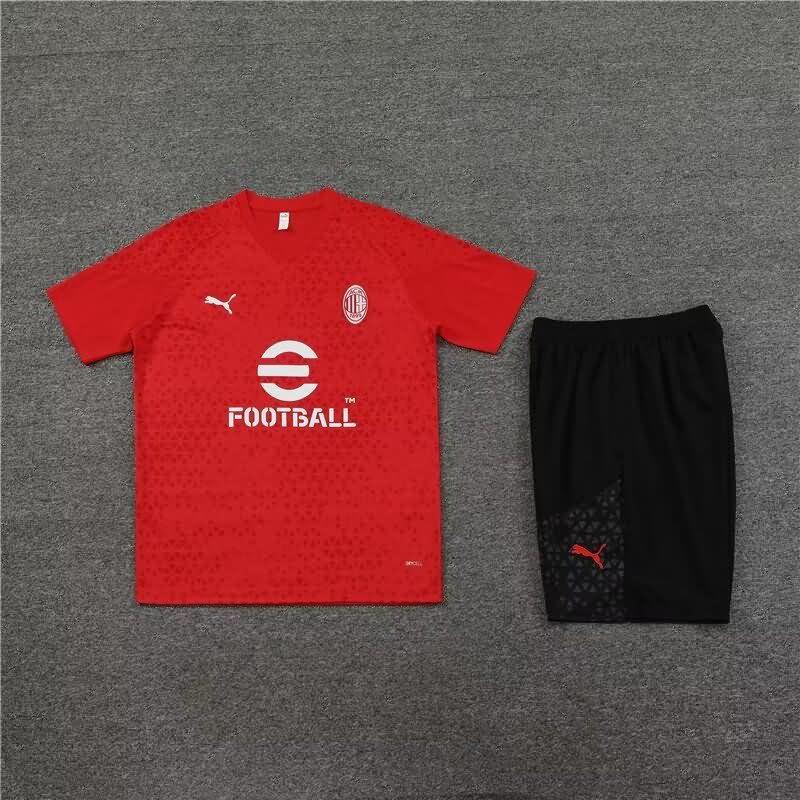 AAA(Thailand) AC Milan 23/24 Red Soccer Training Sets