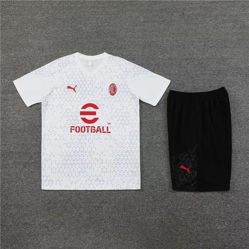 AAA(Thailand) AC Milan 23/24 White Soccer Training Sets