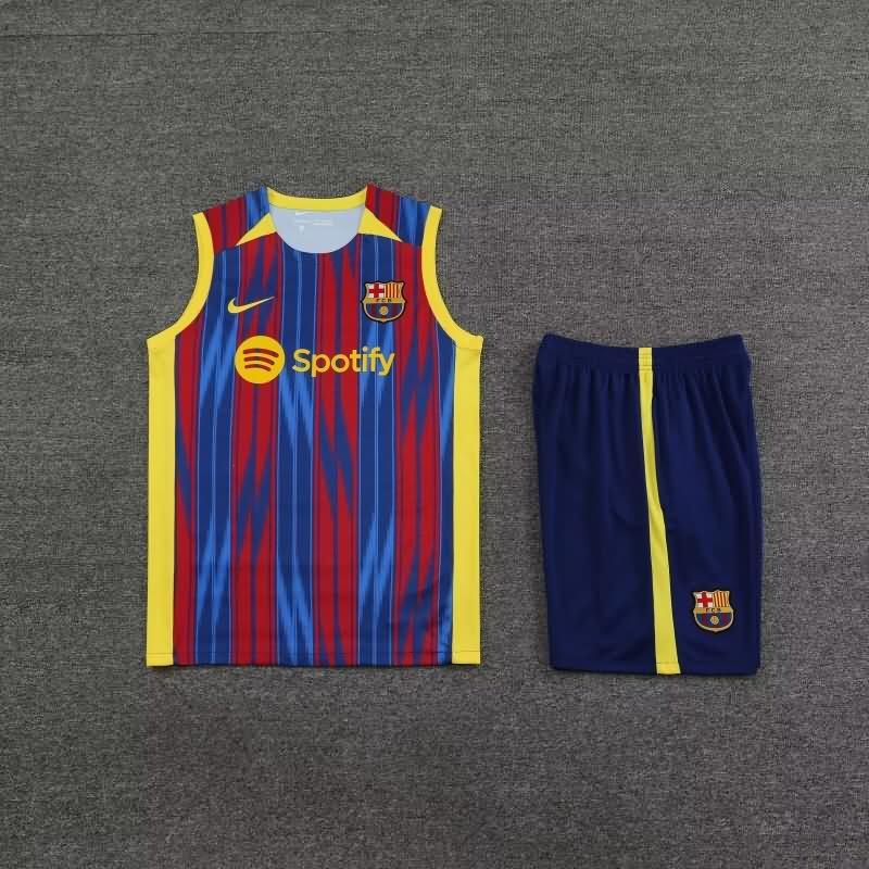 AAA(Thailand) Barcelona 23/24 Red Blue Soccer Training Sets 03