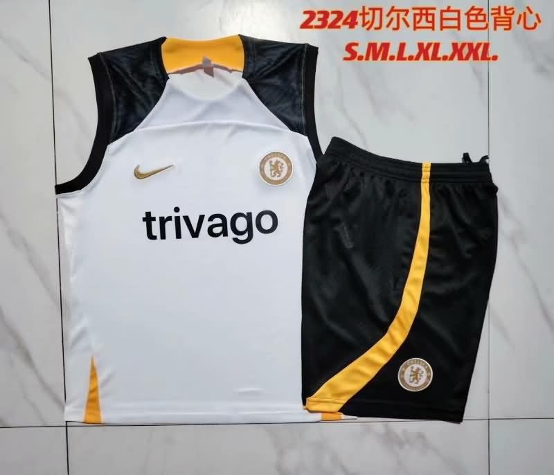 AAA(Thailand) Chelsea 23/24 White Soccer Training Sets
