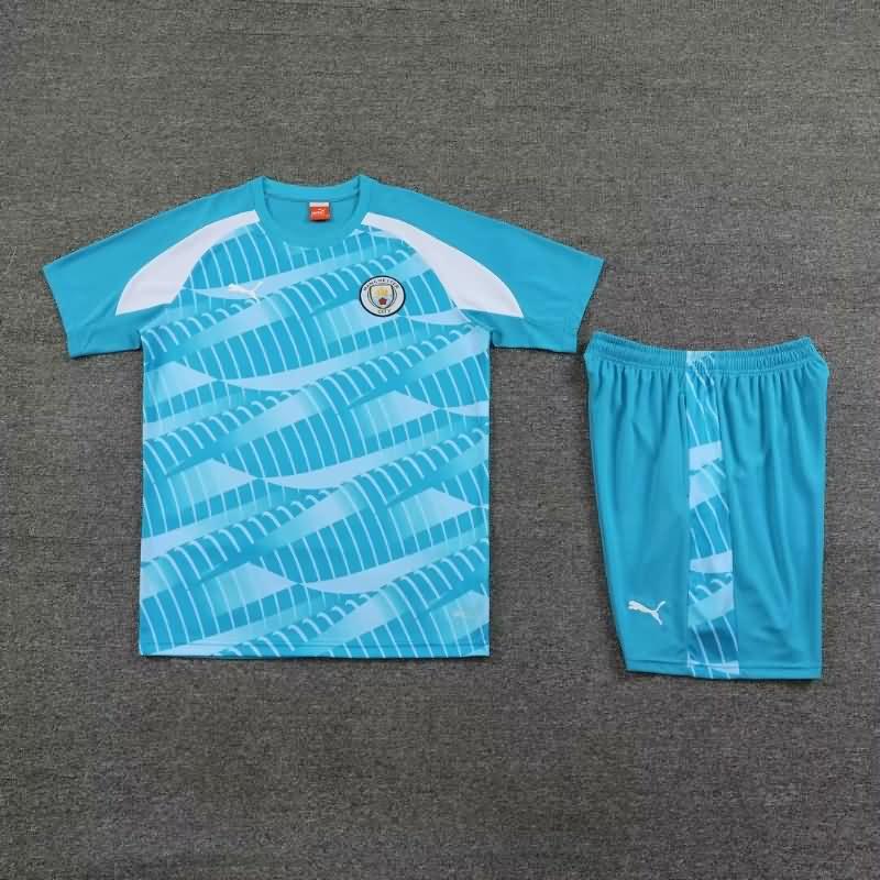 AAA(Thailand) Manchester City 23/24 Blue Soccer Training Sets