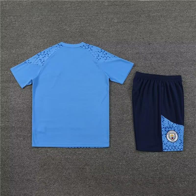 AAA(Thailand) Manchester City 23/24 Blue Soccer Training Sets 02