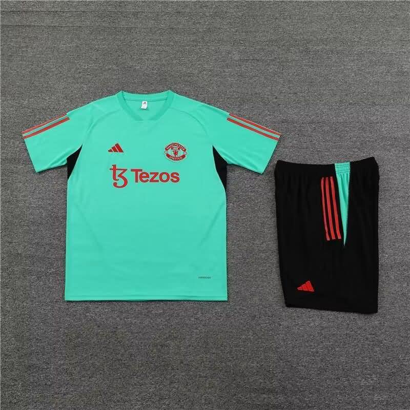 AAA(Thailand) Manchester United 23/24 Green Soccer Training Sets