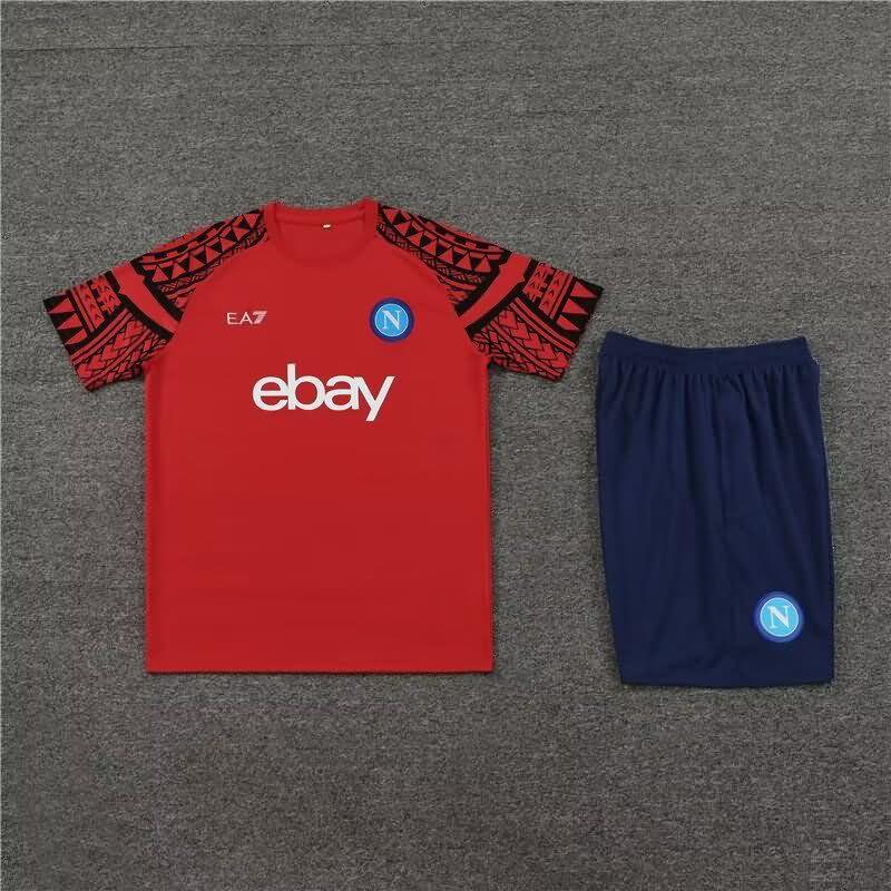 AAA(Thailand) Napoli 23/24 Red Soccer Training Sets