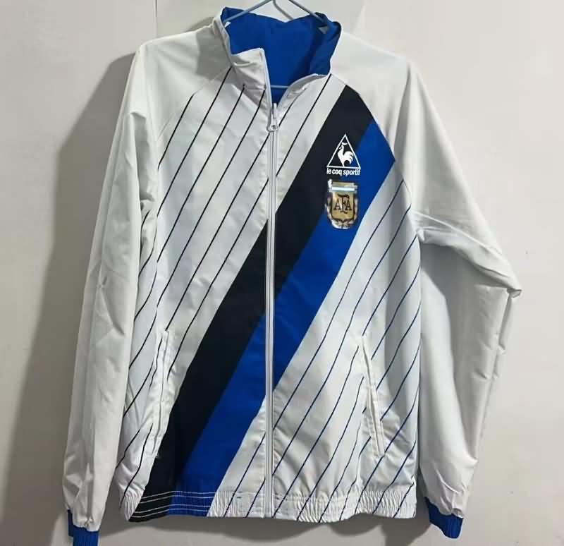 AAA(Thailand) Argentina 2024 Blue White Reversible Soccer Windbreaker