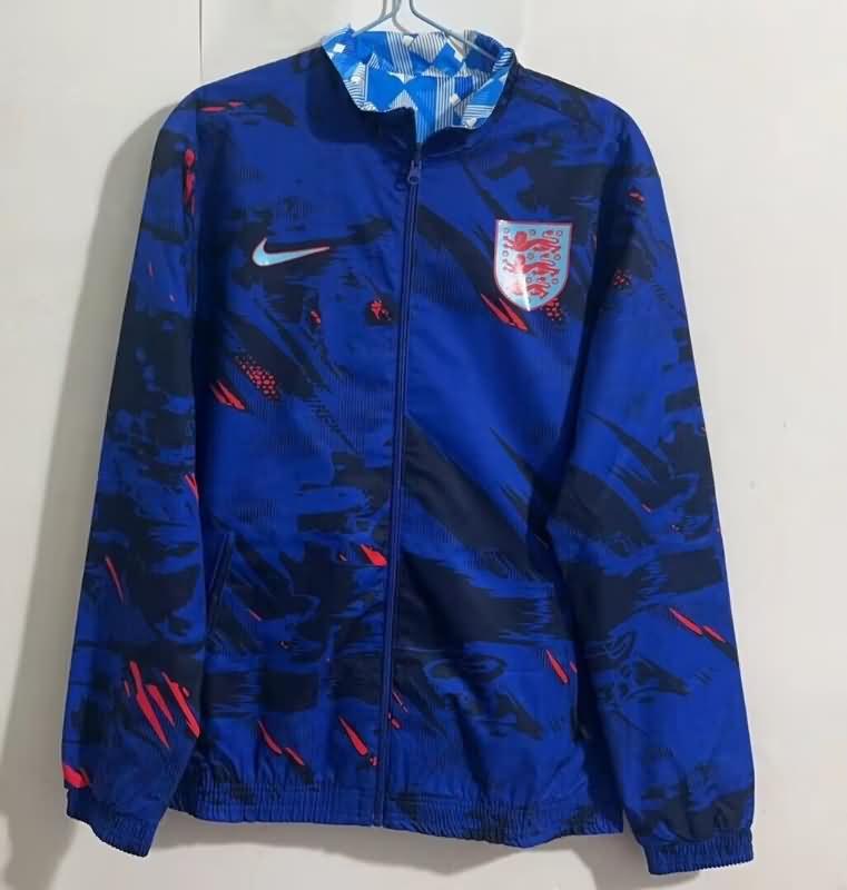 AAA(Thailand) England 2024 Blue Soccer Windbreaker