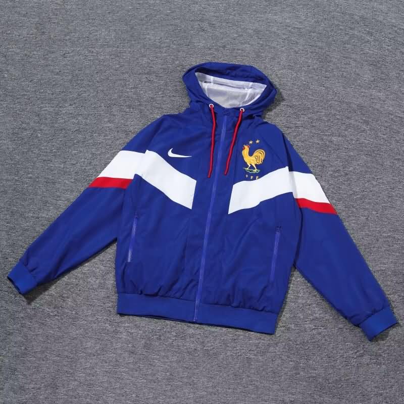 AAA(Thailand) France 2024 Dark Blue Soccer Windbreaker