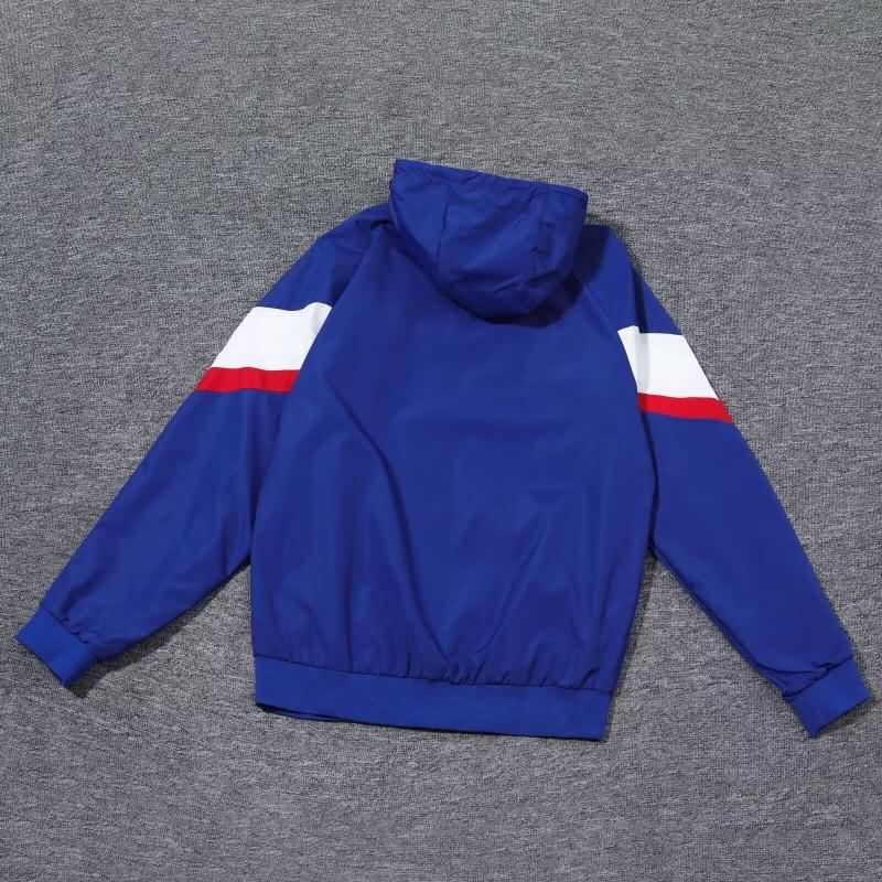 AAA(Thailand) France 2024 Dark Blue Soccer Windbreaker